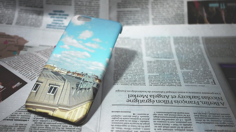 【好好去旅行】手机壳◆◇◆屋顶◆◇◆ for Iphone 5/5S/SE, 6/6S, 6+/6S +, 7/7+, 8/8+/ X - 手机壳/手机套 - 塑料 蓝色