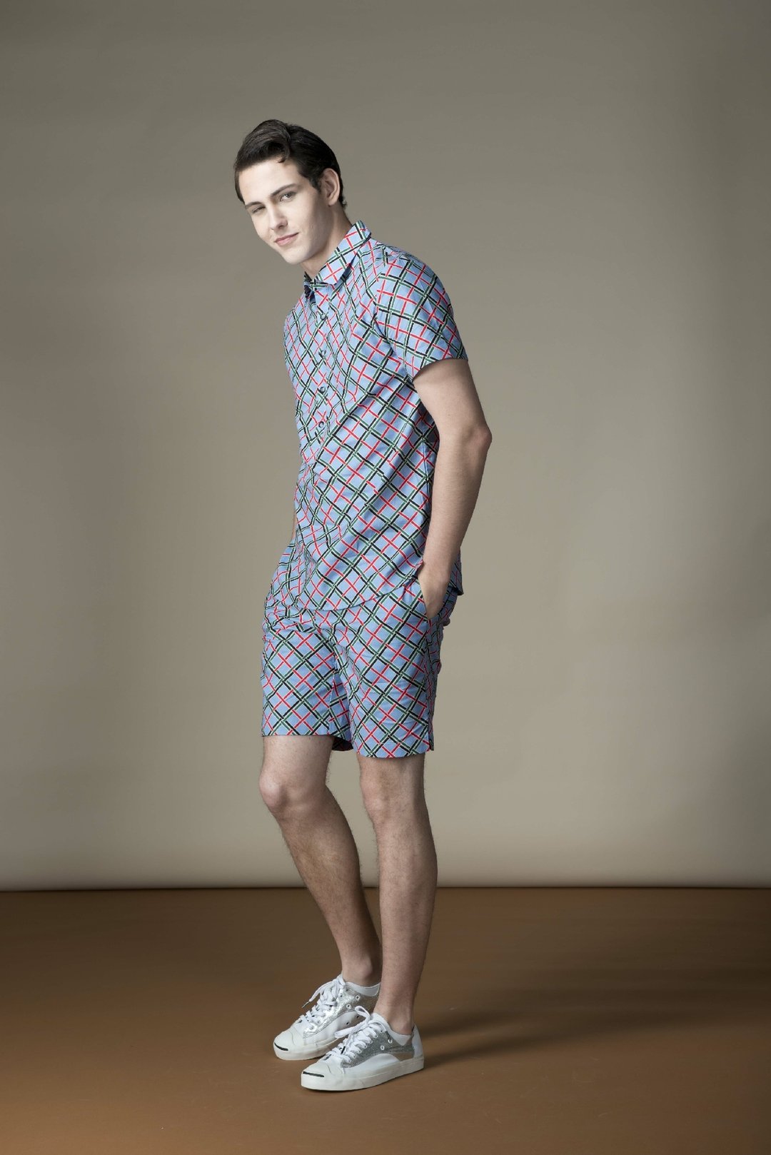 Sevenfold Cross Printed Short (Blue) 交叉印花短裤 (蓝) - 男士短裤 - 棉 