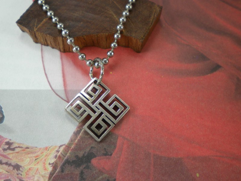 现代中国风系列 New China Collection -小状元墬(不含链) - 项链 - 其他金属 灰色