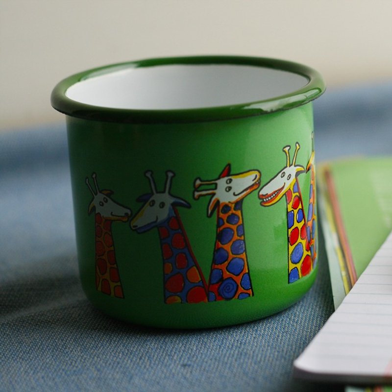 Smaltum布拉格 珐琅杯 促咪长颈鹿_草绿(350ml)〈FDN000065〉 - 咖啡杯/马克杯 - 珐琅 绿色
