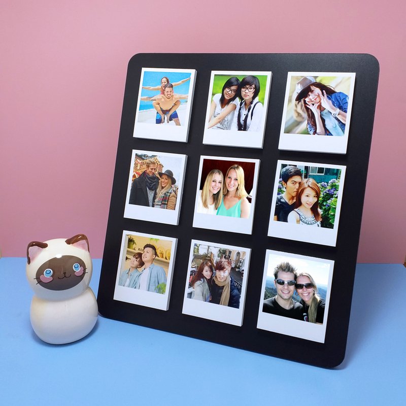 【定制化礼物】拍立得磁铁卡立框组 定制/生日/情侣/情人节/礼物 - 冰箱贴/磁贴 - 纸 