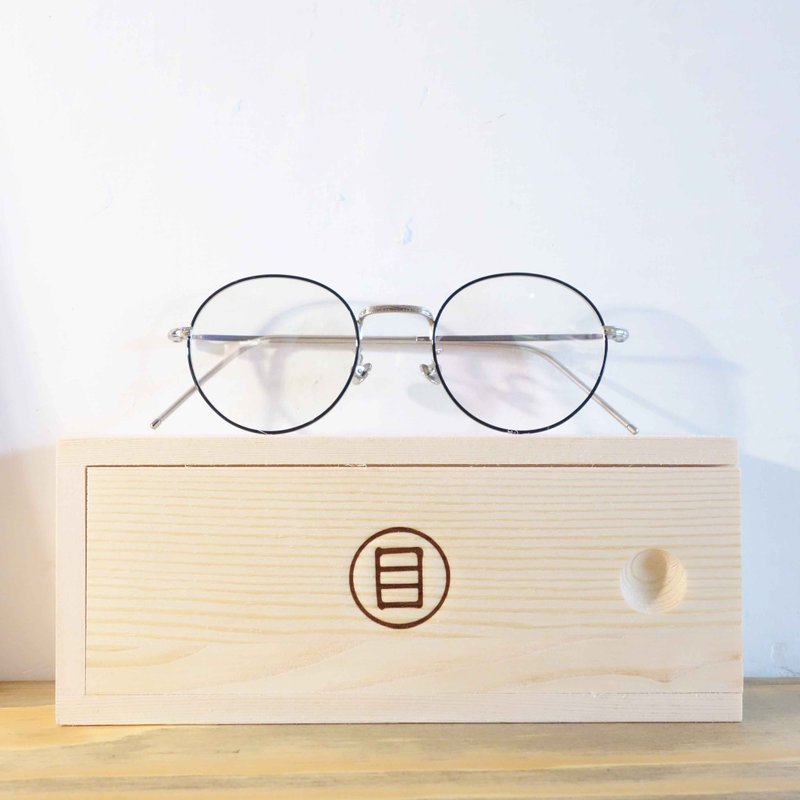 新款纯钛金属框 银＋黑 - 眼镜/眼镜框 - 其他金属 灰色