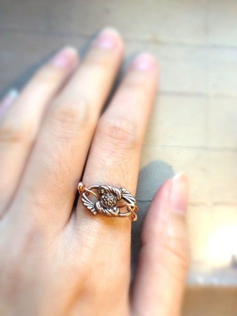 ﹉karbitrary﹉ ▲ --✹-- (最后一件) 红古色 通花气质 戒指 - 戒指 - 其他金属 咖啡色