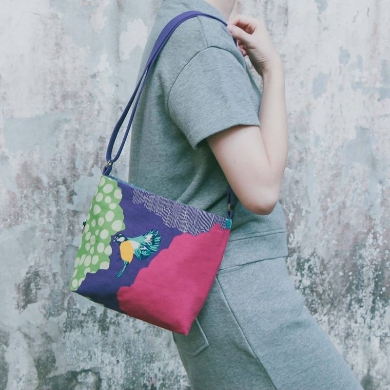 浓眉・两用背袋・//野生动物・飞鸟// - 侧背包/斜挎包 - 棉．麻 多色