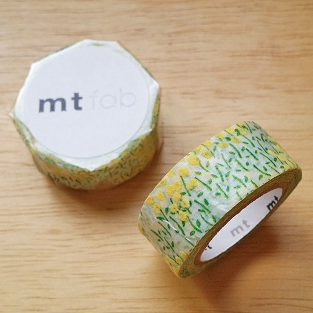 mt 和纸胶带 fab 植绒系列【油菜花(MTFL1P03)】 - 纸胶带 - 纸 绿色