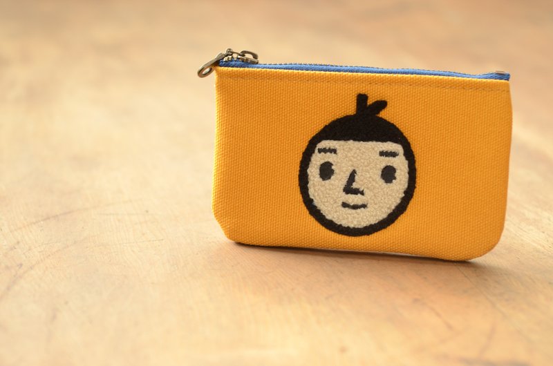 【BestFriend】防水帆布零钱包(黄-男生头) - 零钱包 - 其他材质 黄色