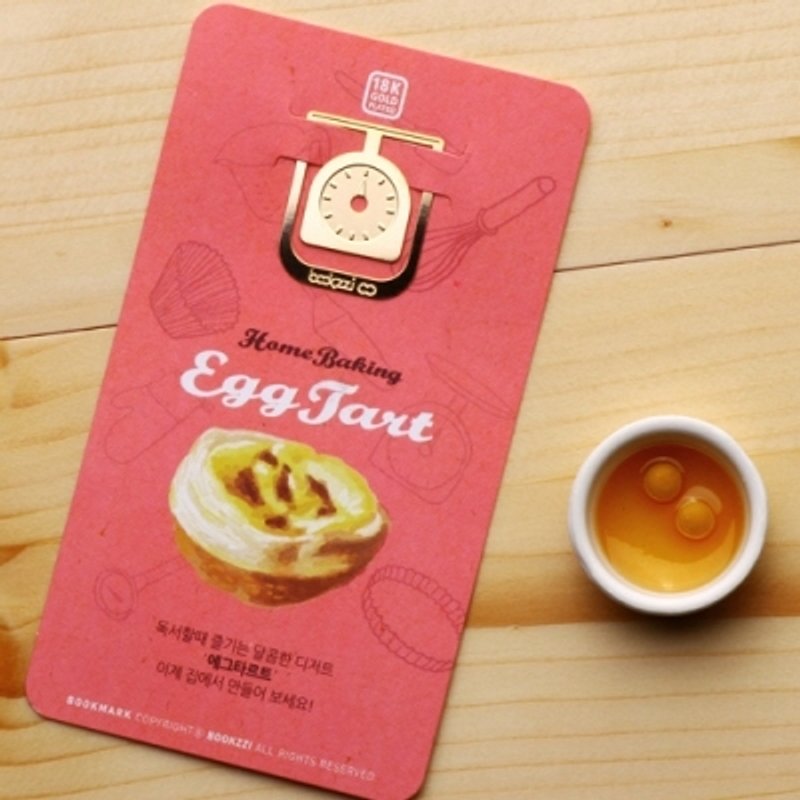 Dessin x Bookfriends-18K金烘培迷你书签-蛋塔(小磅秤),BZC31112 - 其他 - 其他金属 粉红色