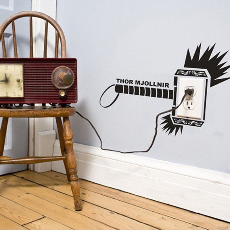 《Smart Design》创意无痕壁贴◆雷神之槌 8色可选 - 墙贴/壁贴 - 塑料 绿色