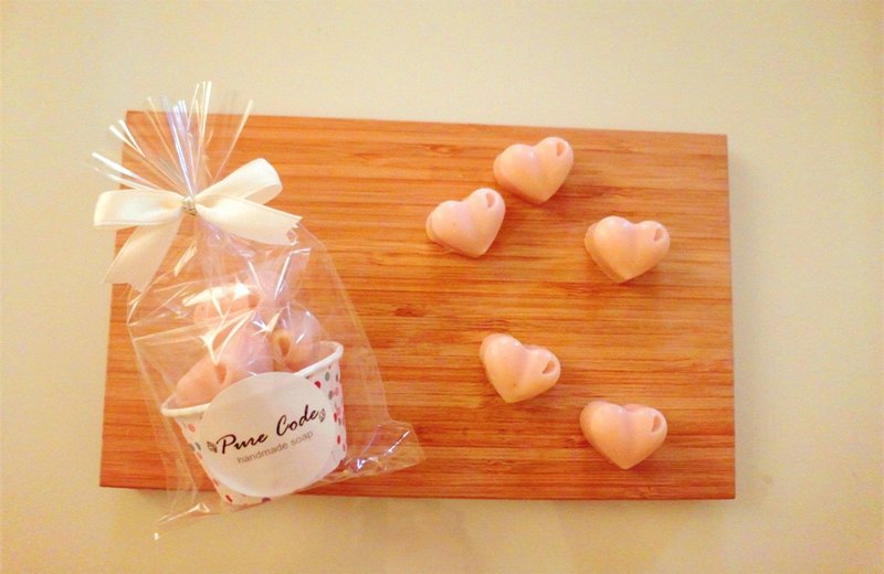 纯净条码-爱心泡泡洗手皂 100组 (婚礼小物) - 洗手用品 - 植物．花 多色