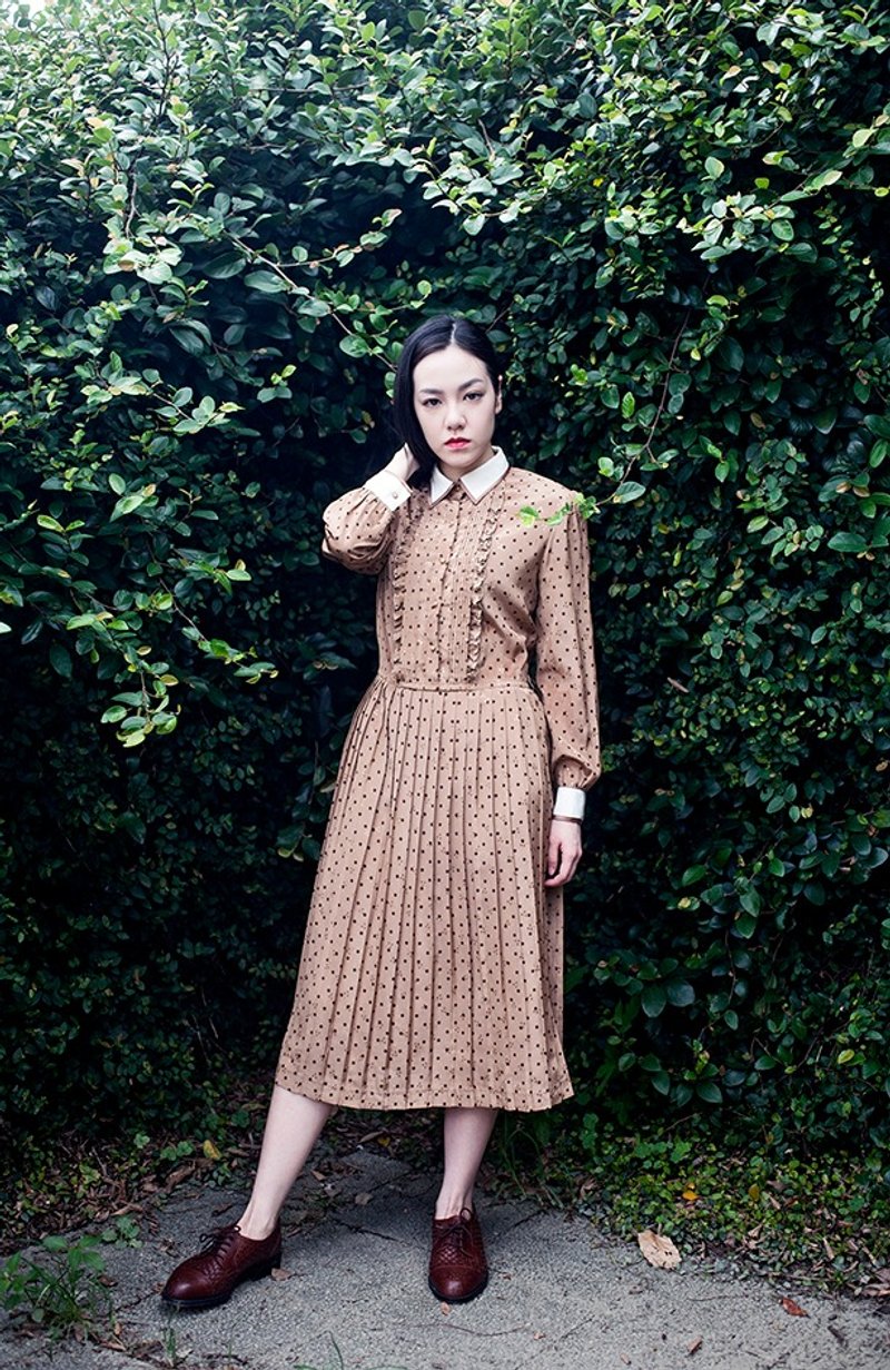 古着 Vintage 洋装 - 洋装/连衣裙 - 其他材质 金色