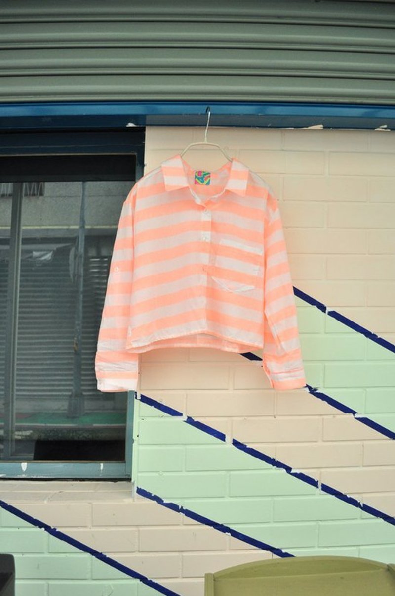 俏皮女孩．松垮垮惬意衬衫 - 女装衬衫 - 其他材质 粉红色