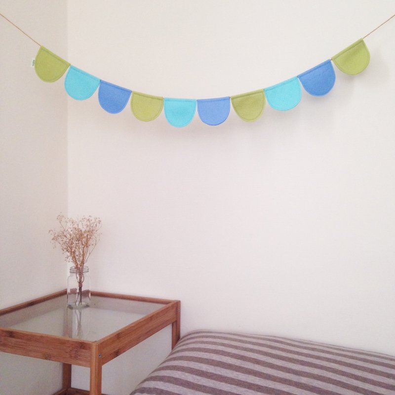 10片-小半圆♩♩ /摇摇裙摆/手作布挂旗还有收纳袋子 - 墙贴/壁贴 - 其他材质 