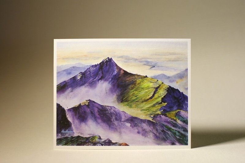 玉山南峰 /台湾美景手绘明信片 Mr.Yo插画 - 卡片/明信片 - 纸 
