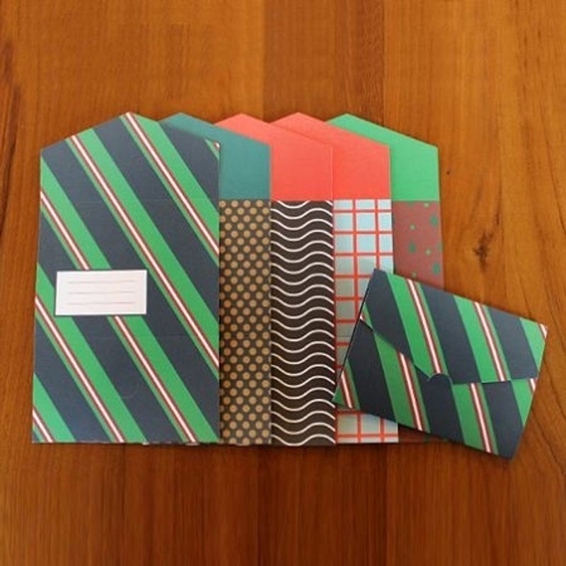 GentleWave-折叠信封式卡片组(5入)-Gentle,GTW-ML003 - 卡片/明信片 - 纸 多色