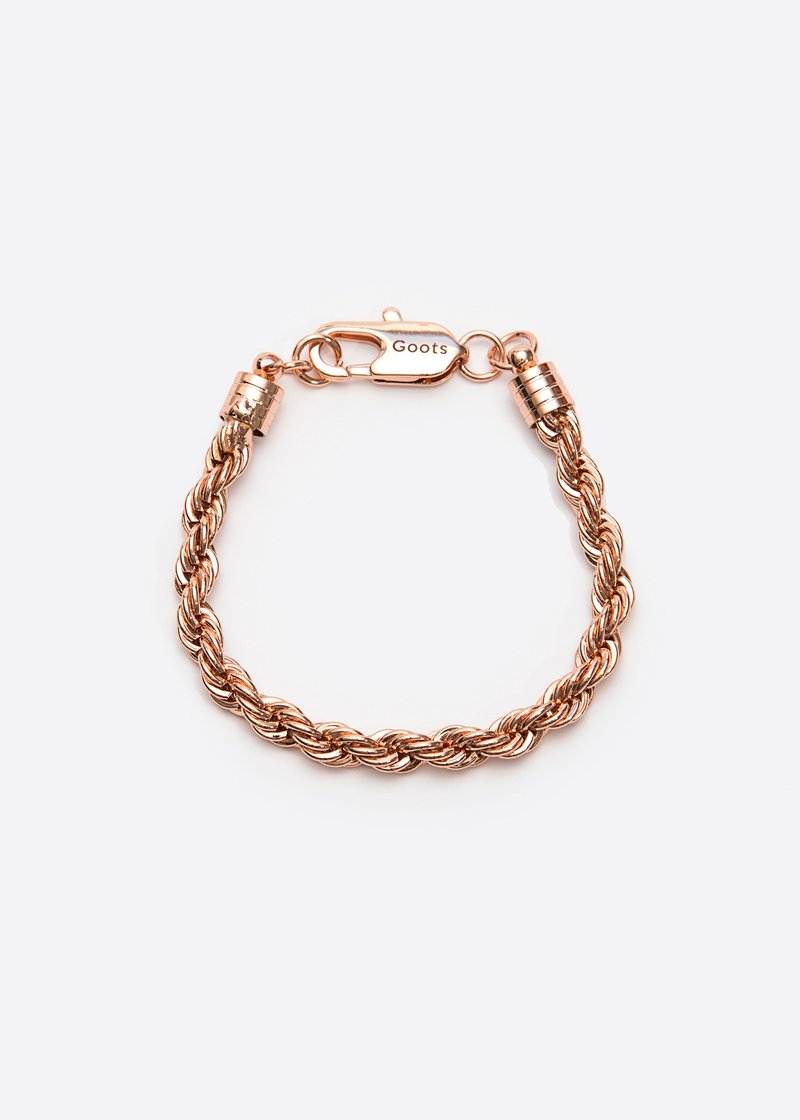 GOOTS / 7MM Twisted-Chain Bracelet 7MM 麻花手链 - 手链/手环 - 其他金属 