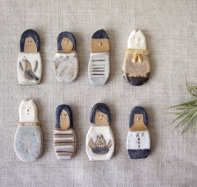 ［手感陶作］陪你一起·置物迷你架 - 花瓶/陶器 - 其他材质 白色