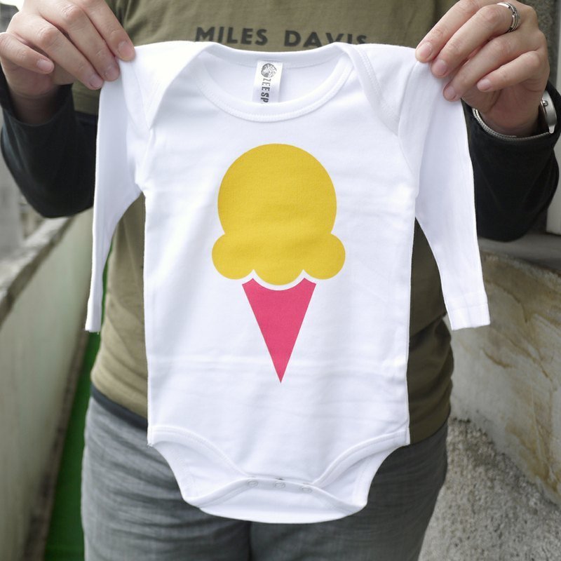 有机包屁衣-单球冰淇淋（长袖） - 其他 - 其他材质 