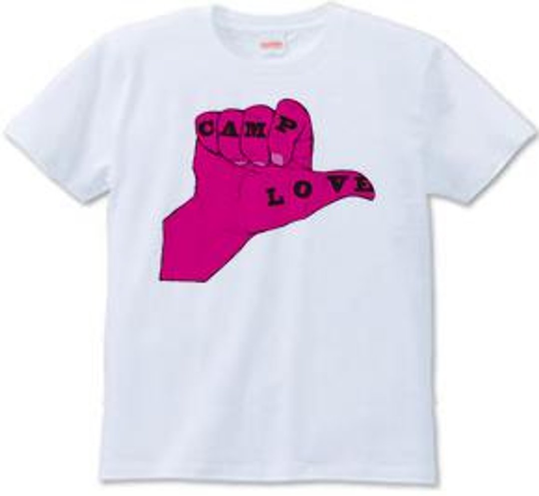 CAMP LOVE c (T-shirt 6.2oz) - 男装上衣/T 恤 - 其他材质 白色