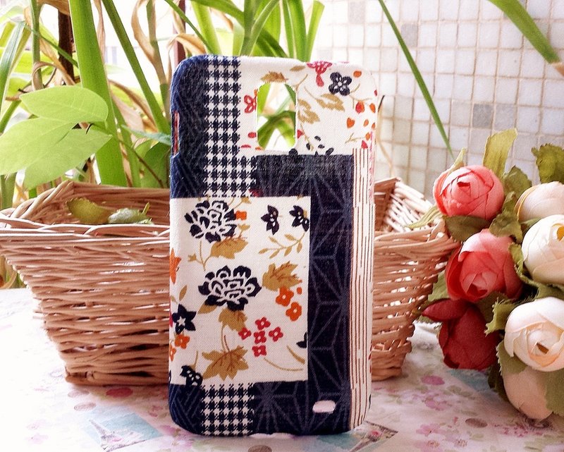 布艺 日本和风花丛 保护壳 手机壳  Sony Xperia Z6 Z5 Z4 Z3 Z2 Z1 Z Apple iphone 6 plus 6 + 5s 5 4s - 手机壳/手机套 - 其他材质 蓝色