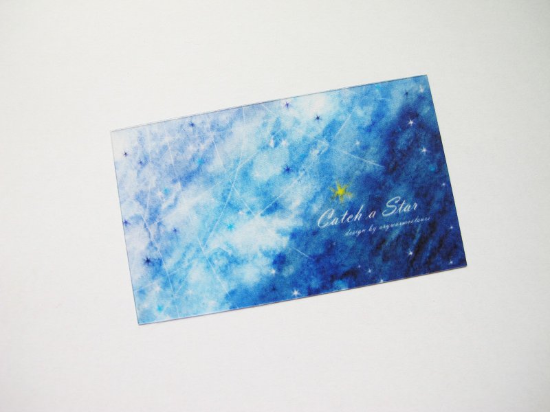－Catch a Star－ 分装片 - 卡片/明信片 - 防水材质 蓝色