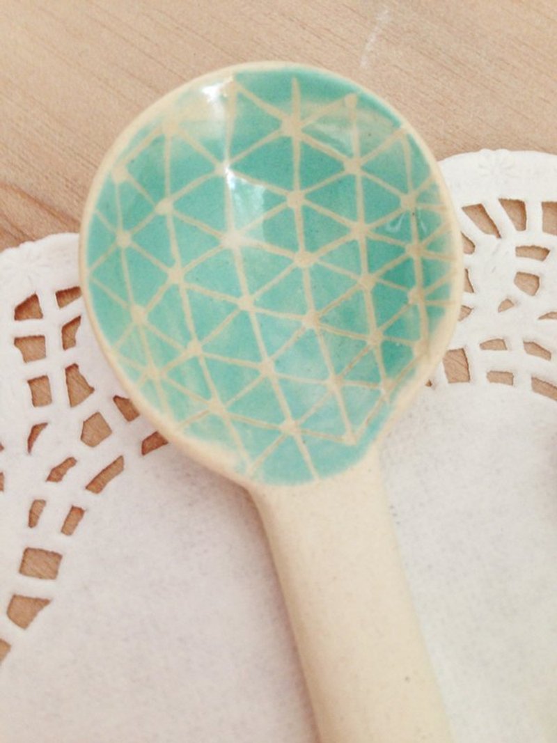 几何搅拌匙-嫩绿 - 餐刀/叉/匙组合 - 其他材质 蓝色