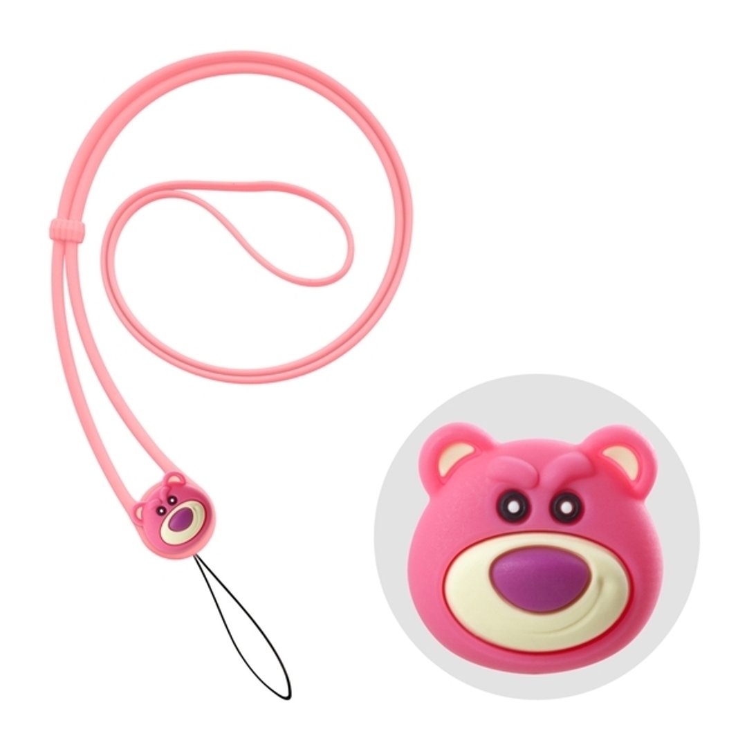 Charm Lanyard 弹力颈挂绳-熊抱哥[玩具总动员] - 证件套/卡套 - 硅胶 粉红色