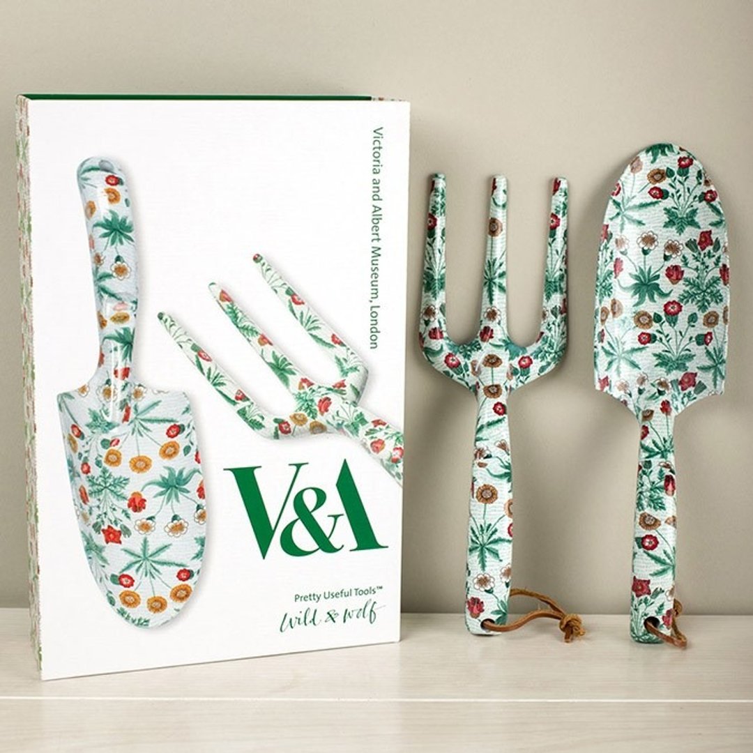 [SUSS] 英国进口 V&A 园艺工具逸品组(维多利亚女王时代菊花壁纸图案)-现货免运 - 其他 - 其他金属 绿色