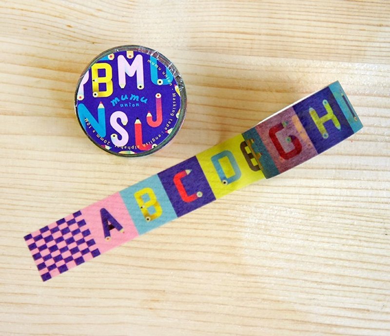 mumu纸胶带-小字母款 - 纸胶带 - 纸 多色