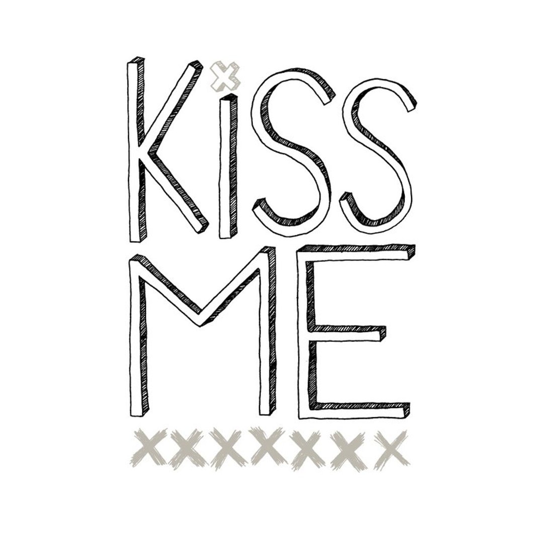 | KiSS ME (or my ass ) | - 女装 T 恤 - 棉 白色