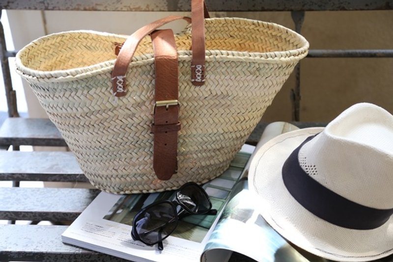 扣环式藤篮-肩背款 - 侧背包/斜挎包 - 植物．花 咖啡色