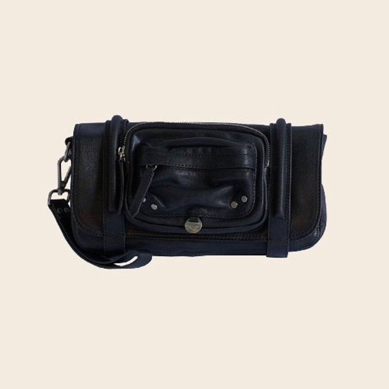 ► Marty C ｜ Clutch bag ● 　　　　　黑色／软羊皮手拿包 - 手拿包 - 真皮 黑色