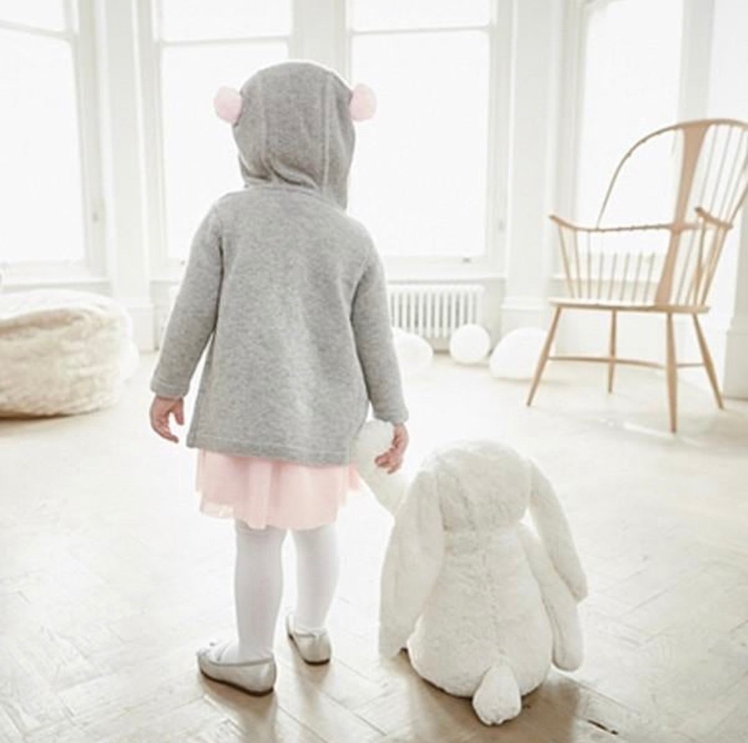 Bashful Cream Bunny 典雅白兔 36cm - 玩偶/公仔 - 聚酯纤维 白色
