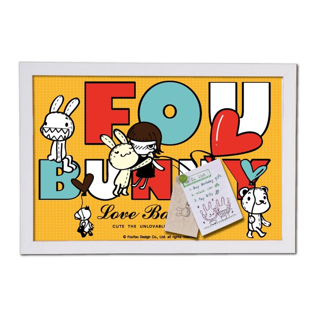 《Foufou》框画也能留言版 - Love Balloon - 画框/相框 - 其他材质 多色