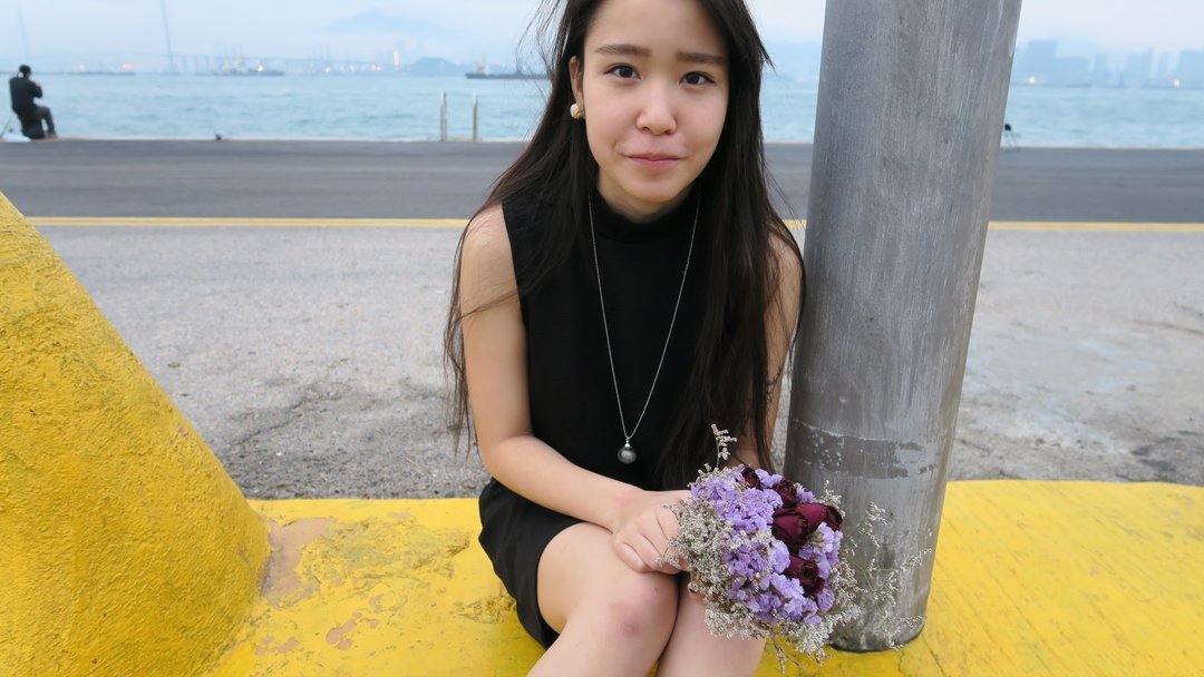 Dandelion necklace / 蒲公英项链 - 项链 - 玻璃 白色