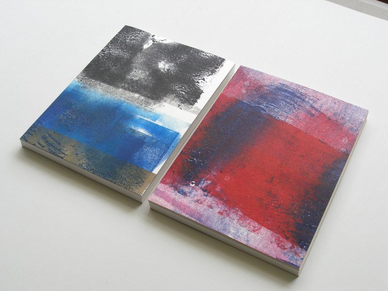 III 刷色大笔记 - blue & red - 笔记本/手帐 - 纸 蓝色