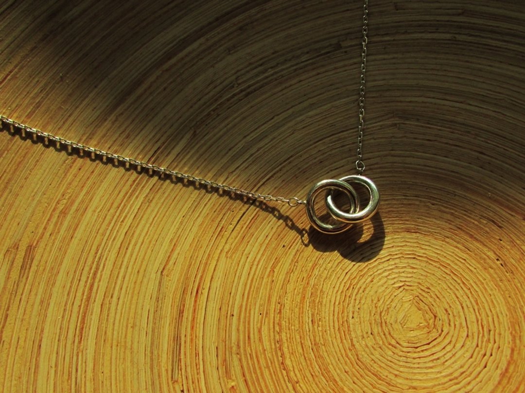 complete necklace_圆满项链 | 设计师手工 简洁风项链 - 项链 - 银 银色