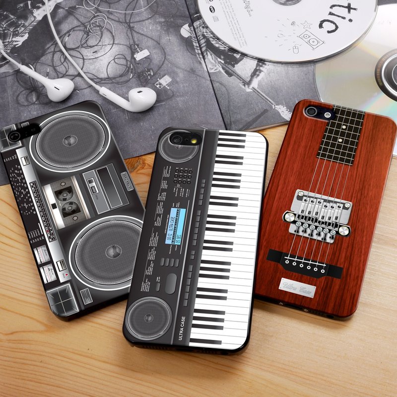 香港原创设计 黑色扬声器图案(图左) iPhone X,  iPhone 8,  iPhone 8 Plus,  iPhone 7, iPhone 7 Plus, iphone 6/6S , iphone 6/6S PLUS, Samsung Galaxy Note 7 透明手机壳 - 手机壳/手机套 - 塑料 黑色