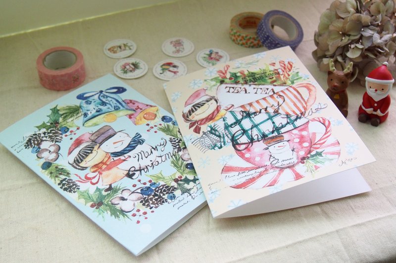 【今年圣诞，若你碰到他】圣诞耶卡＋贴纸套组（含运） - 卡片/明信片 - 纸 