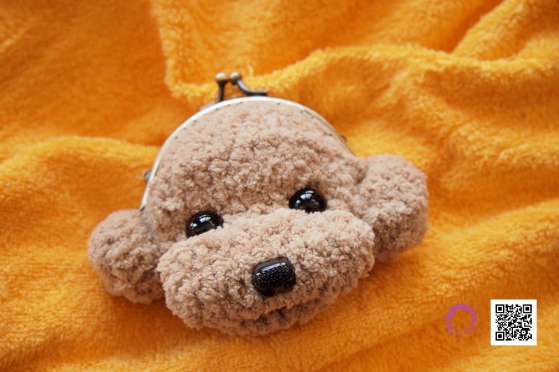 8cm奶油贵宾口金包 - 零钱包 - 其他材质 金色