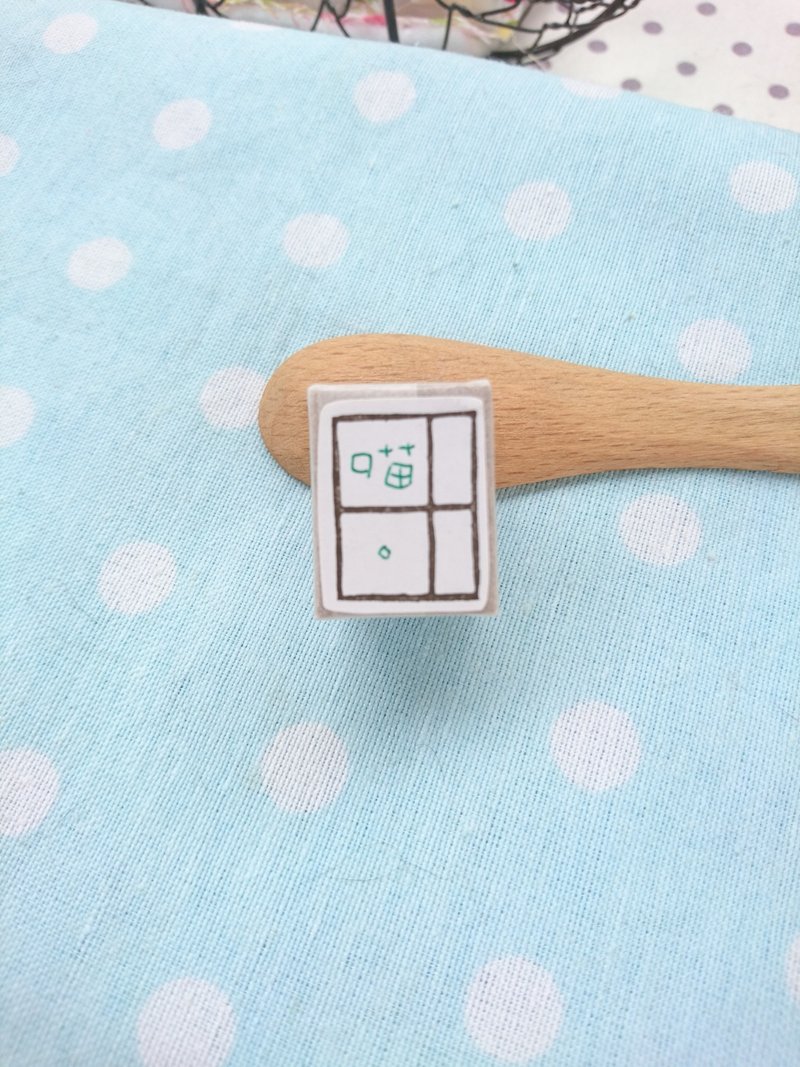 两格稿纸(一格1厘米) - 印章/印台 - 橡胶 白色