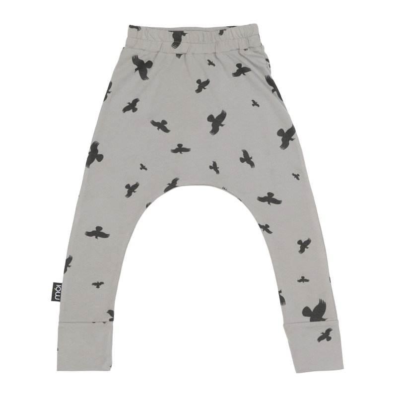 Moi Kids 冰岛有机棉童装哈伦长裤 1岁至8岁灰色 - 童装裤 - 棉．麻 灰色
