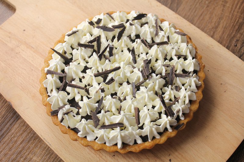 【Apie烘焙研究中心】苦甜巧克力鲜奶油派/8寸 - 咸派/甜派 - 新鲜食材 黑色