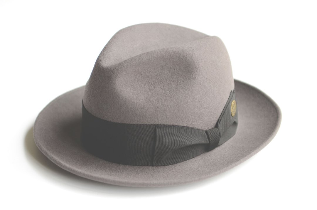 独家贩售日本Gimixed大帽沿宽带绅士帽/MS FEDRA Wool HAT/ウールハット - 帽子 - 羊毛 灰色