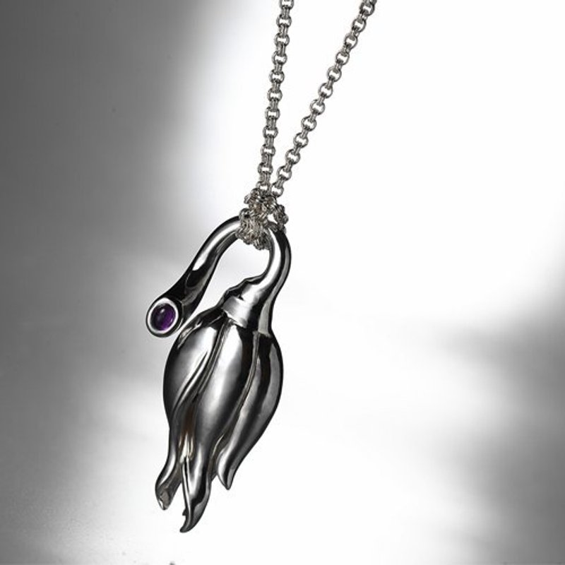 share&give 十二花神系列-  像自已的时候最美【野玫瑰】 - 项链 - 其他金属 灰色