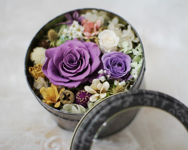 【幸福花园】-永生花/干燥花/珠宝捧花/婚礼捧花花束/花礼 - 植栽 - 植物．花 紫色