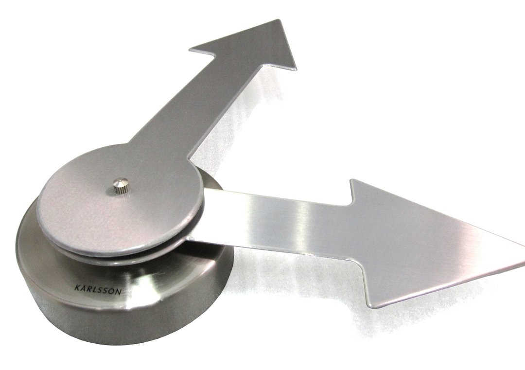 Karlsson Wall clock DIY Arrow Silver, Design by Boxtel & Buijs 荷兰Karlsson DIY银色箭咀 设计师挂钟 - 时钟/闹钟 - 其他金属 灰色