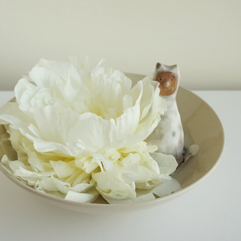 ［手感陶作］今日飘雪 - 花瓶/陶器 - 其他材质 白色