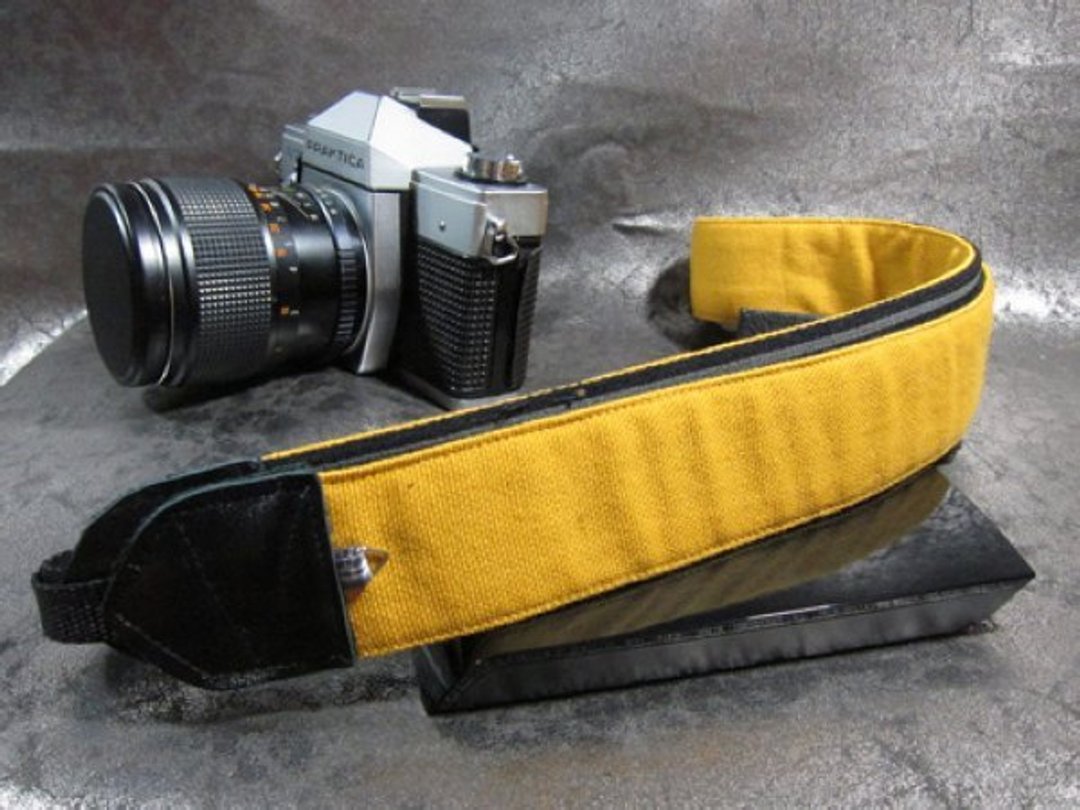 "土黄"减压背带 相机背带 乌克丽丽 吉他 push bike  Camera  Strap - 相机背带/脚架 - 其他材质 黄色
