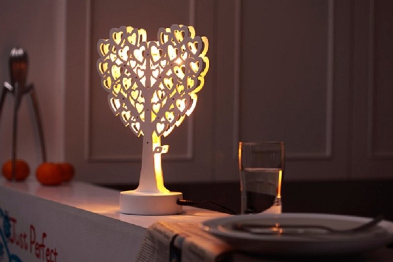 爱心树 - 灯具/灯饰 - 木头 白色