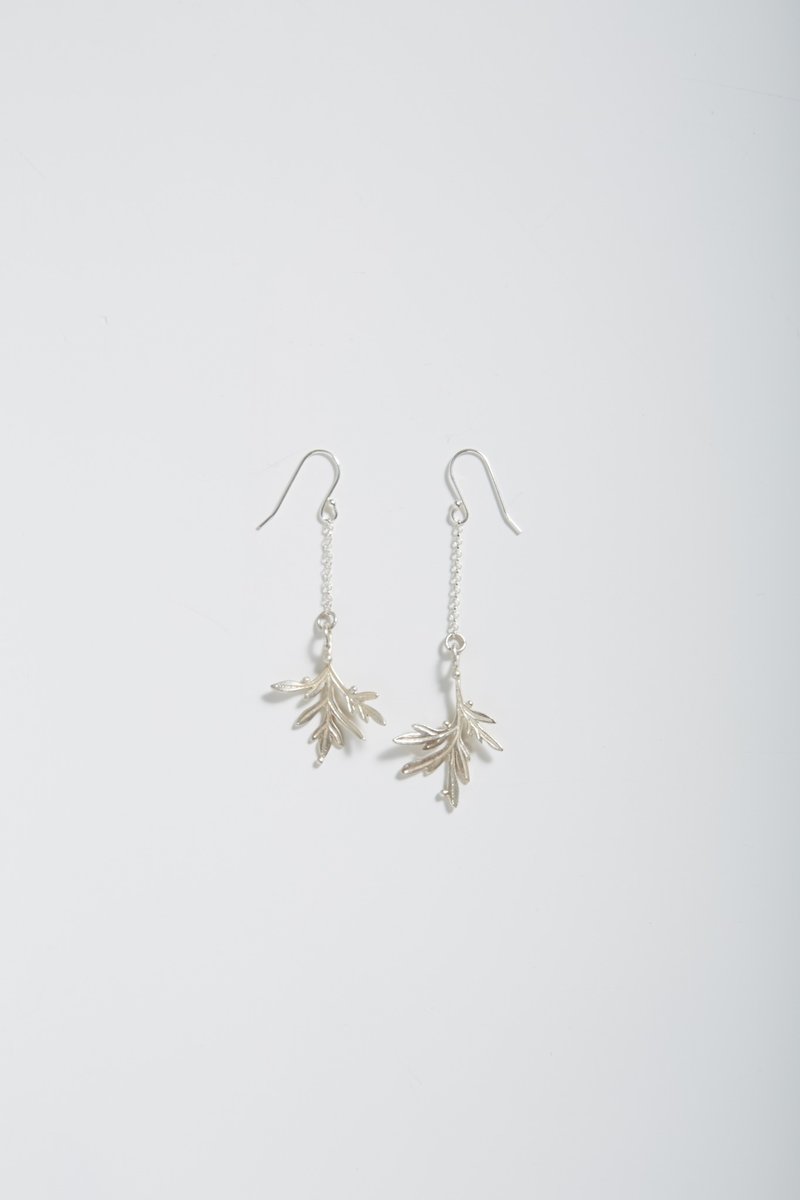 I-Shan13   薰衣草耳环 - 耳环/耳夹 - 纯银 银色